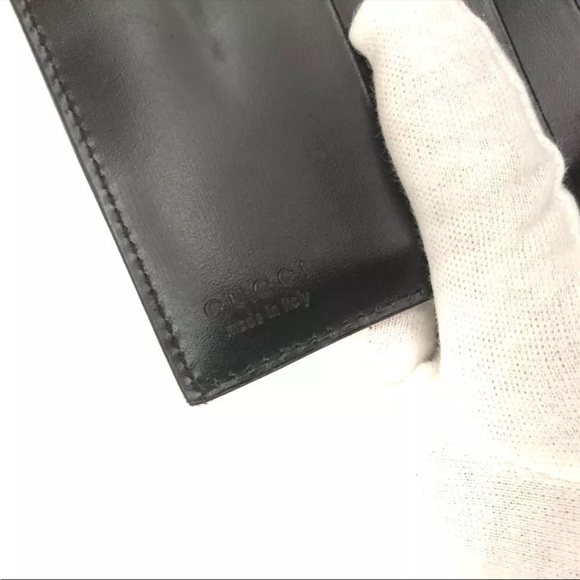GUCCI G Logo Clip Patent Leather Bifold Wallet - Picture 8 of 8